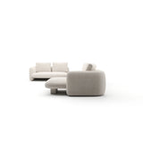 Overlap 5Pc Left Sectional Ecru - 2nd angle