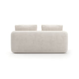 Overlap Armless Loveseat Ecru - 3rd angle