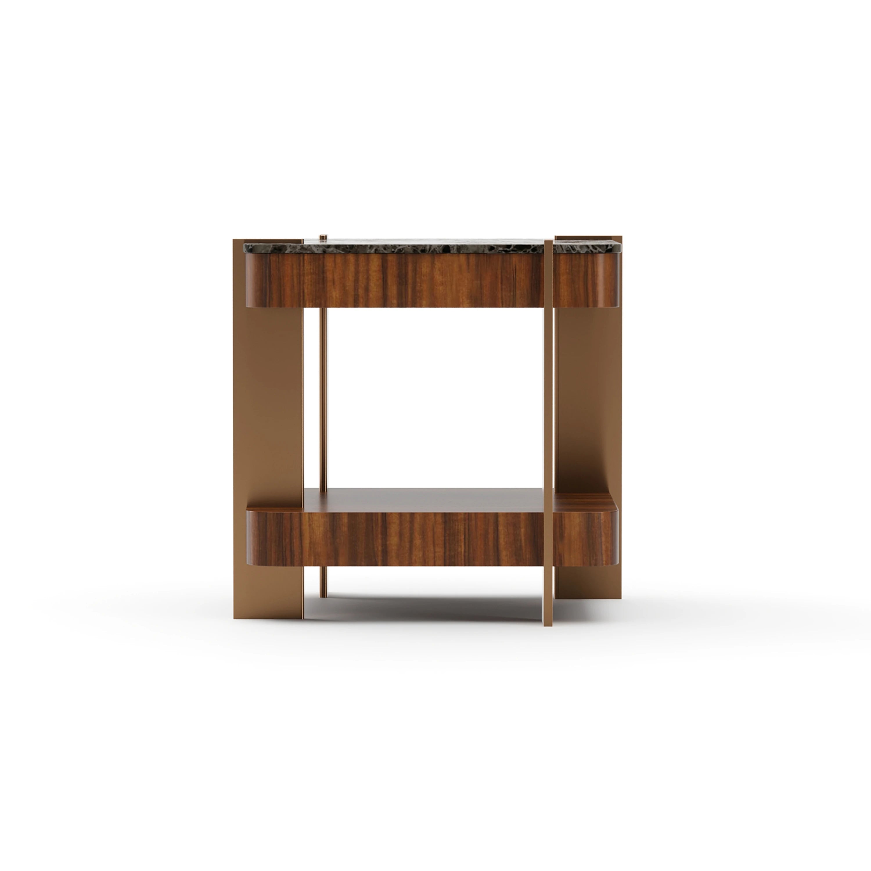 Altura Stone Side Table - 2nd angle