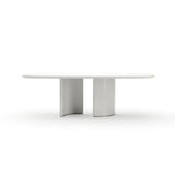 Tobie Rec Dining Table - Almond Milk - primary image