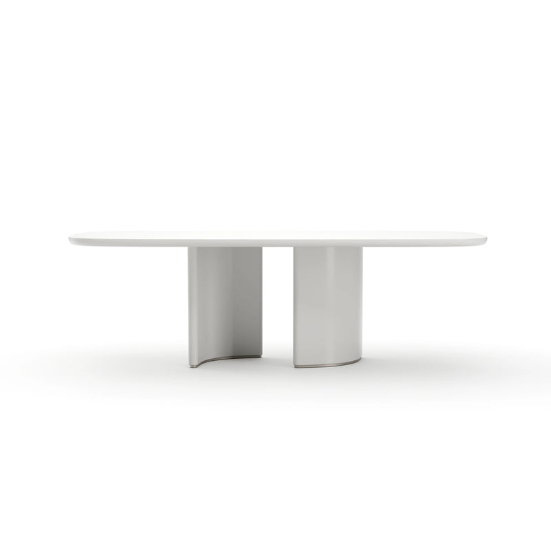 Tobie Rec Dining Table - Almond Milk