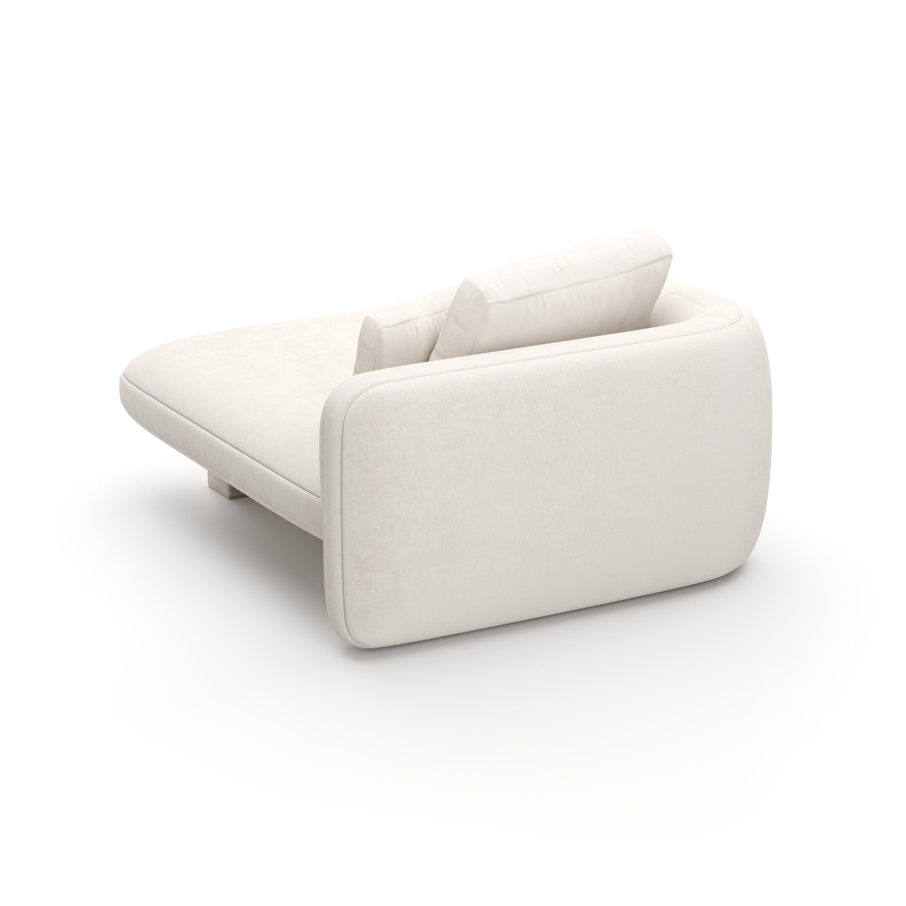 Overlap Laf Chaise Ecru - 3rd angle