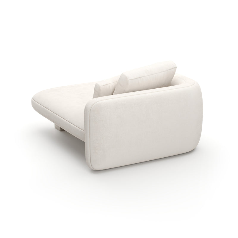 Overlap Laf Chaise Ecru