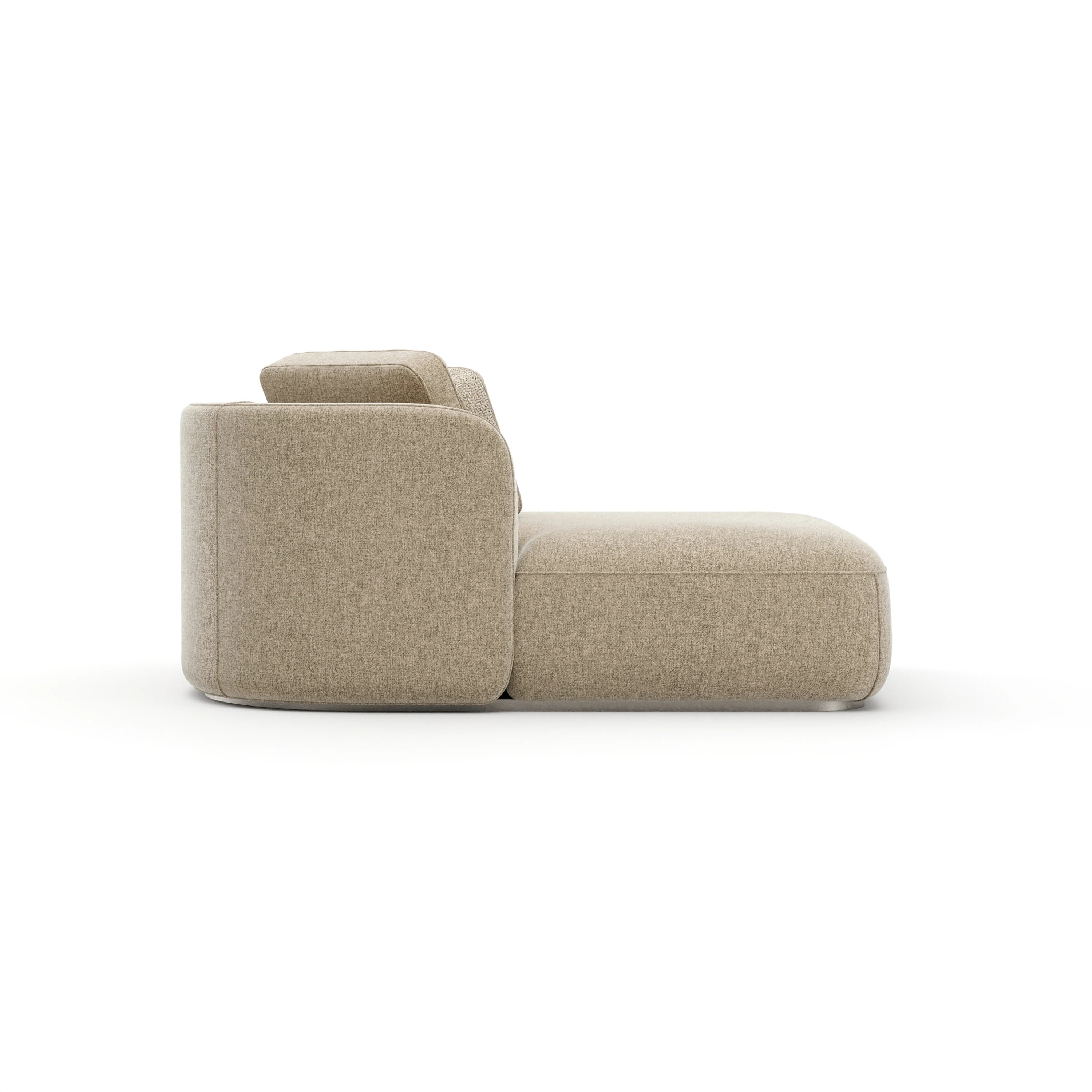 Sasso Laf Chaise - Oatmeal - 2nd angle