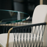 detail of Remix Woven Dining Chair