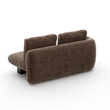 Overlap Laf Loveseat Dark Taupe - 3rd angle