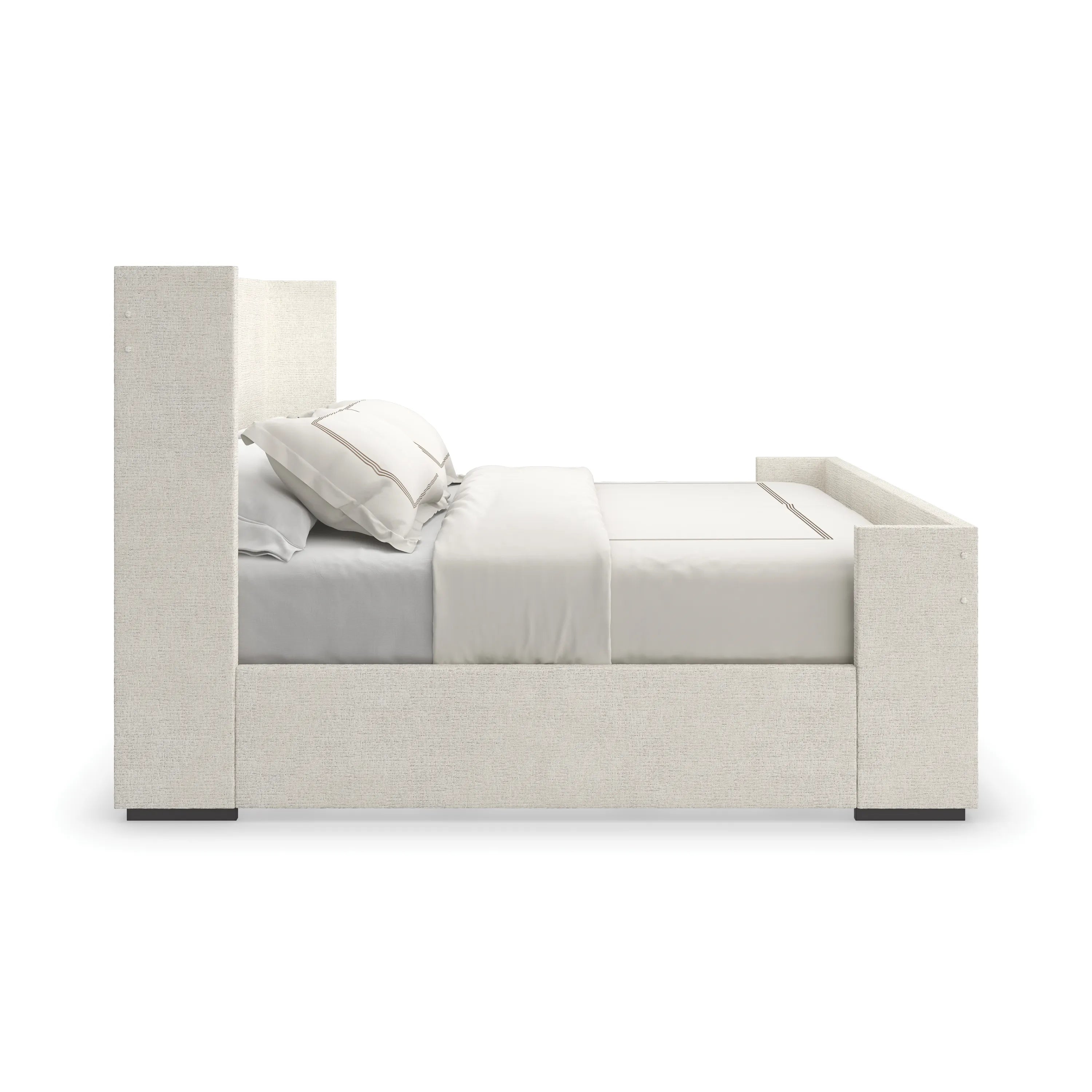 Shelter Me King Bed B-Ivory - 2nd angle