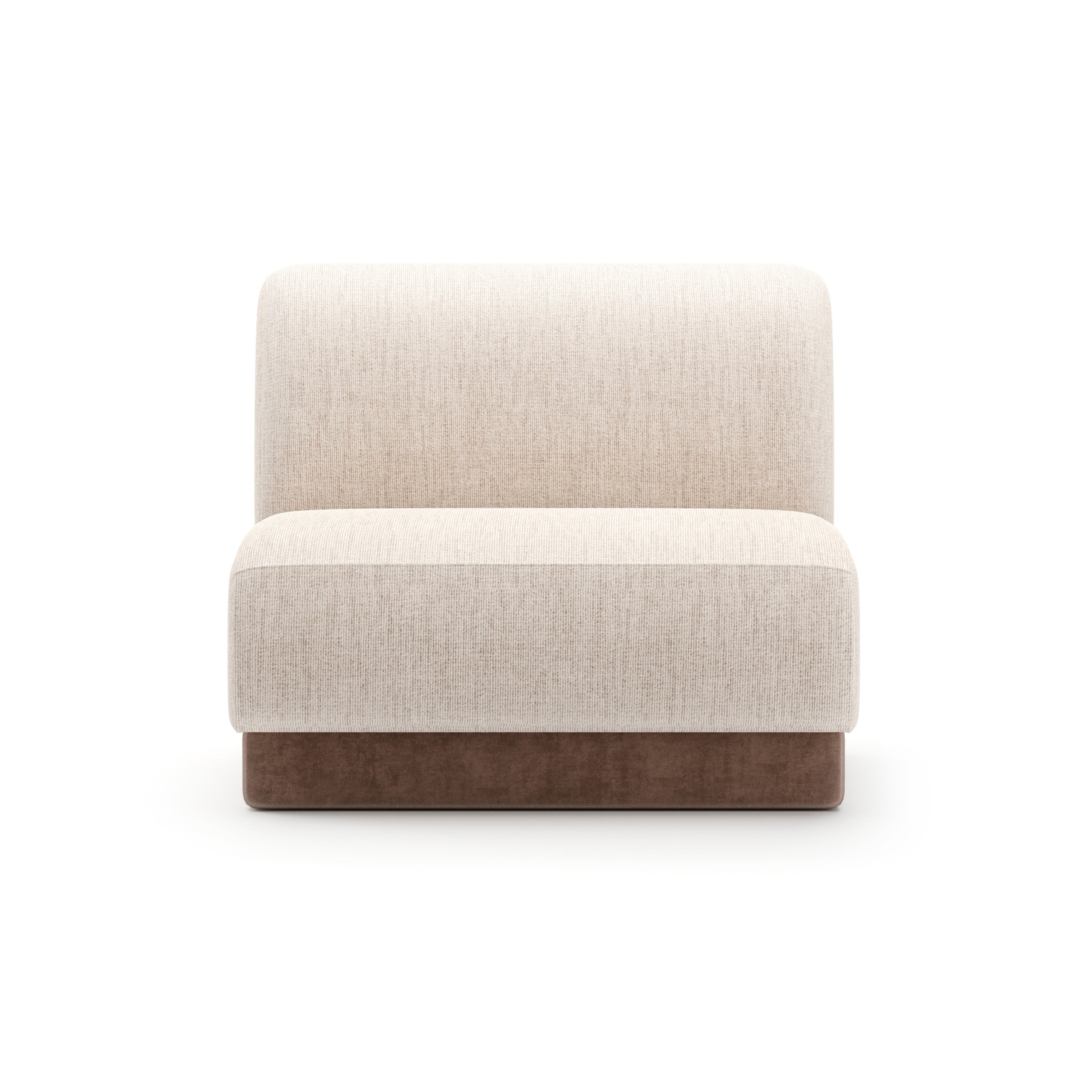 Seta Armless Chair Oatmeal - main image