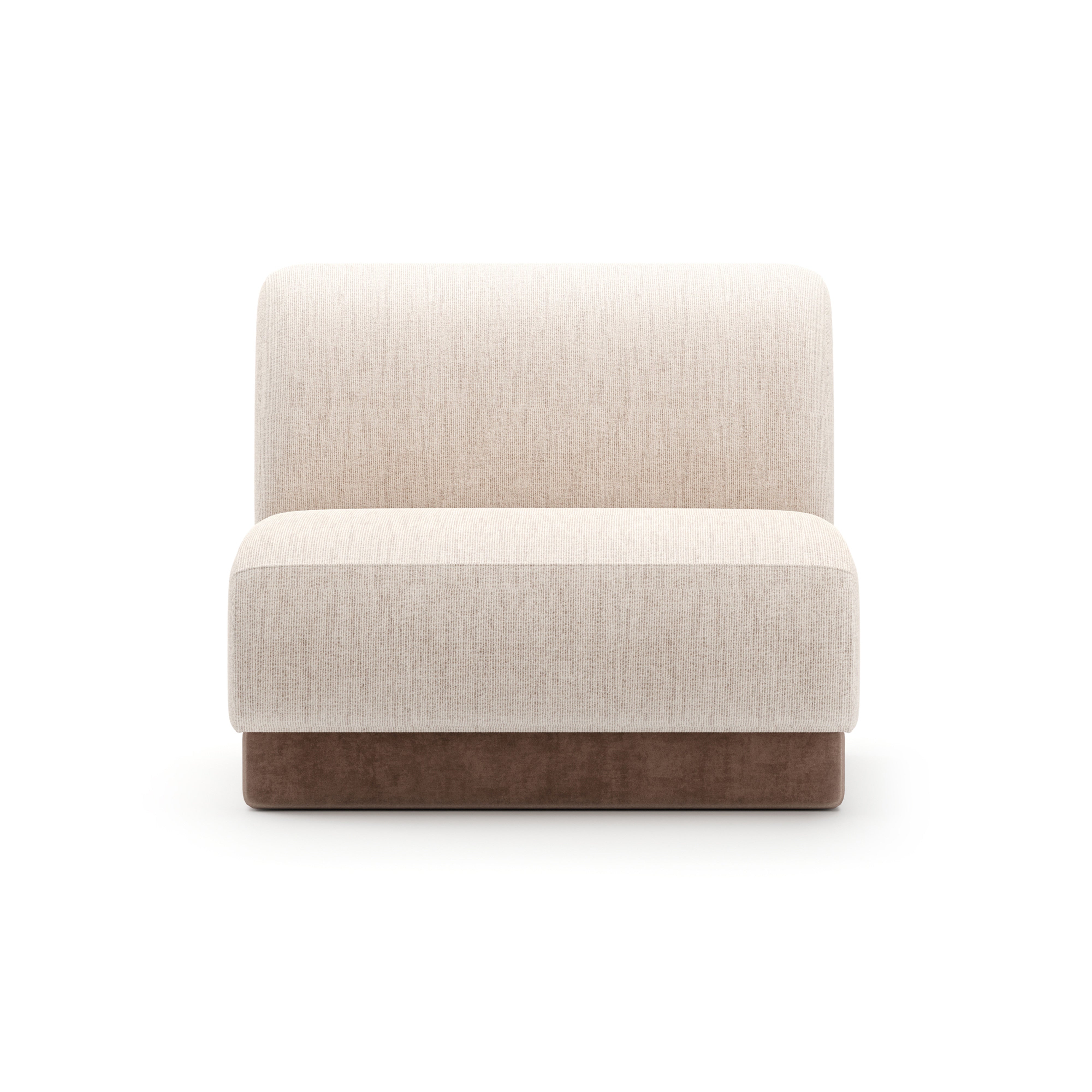 Seta Armless Chair Oatmeal