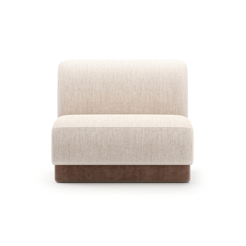 Seta Armless Chair Oatmeal