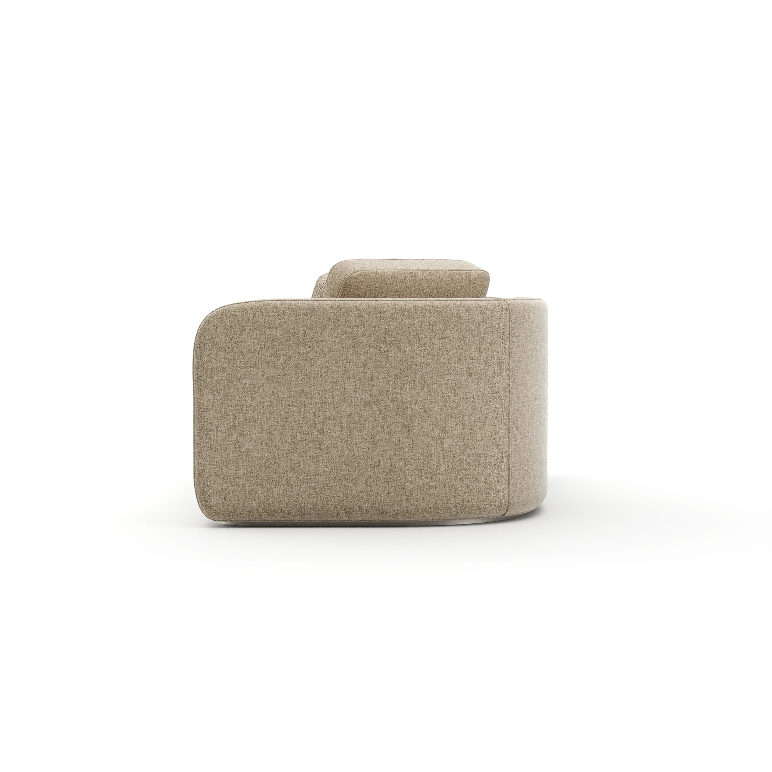 Sasso Laf Chaise - Oatmeal - 3rd angle
