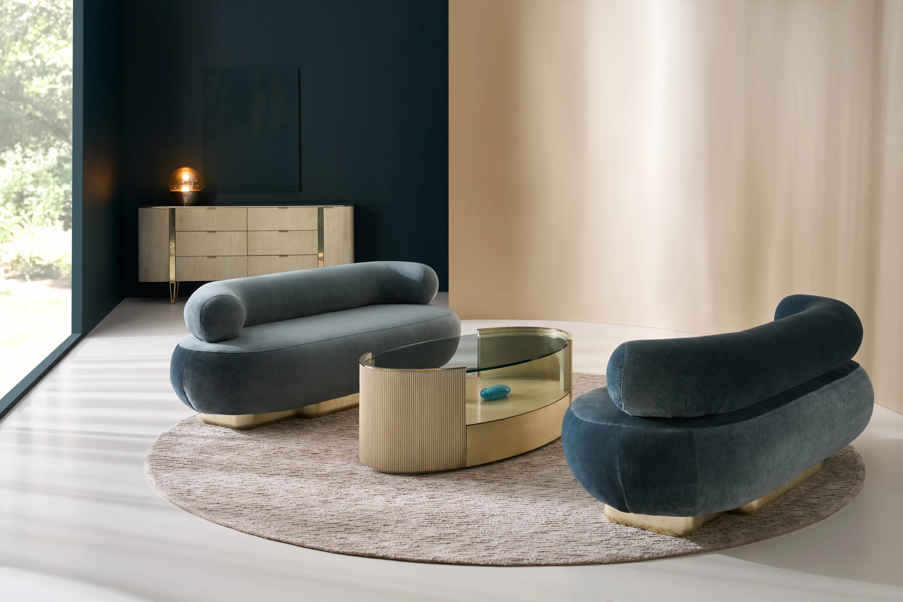 Lagoon Sofa in room - angle 1