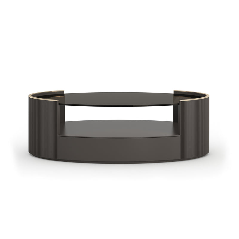 Love Oval Cocktail Table -Dark Chocolate