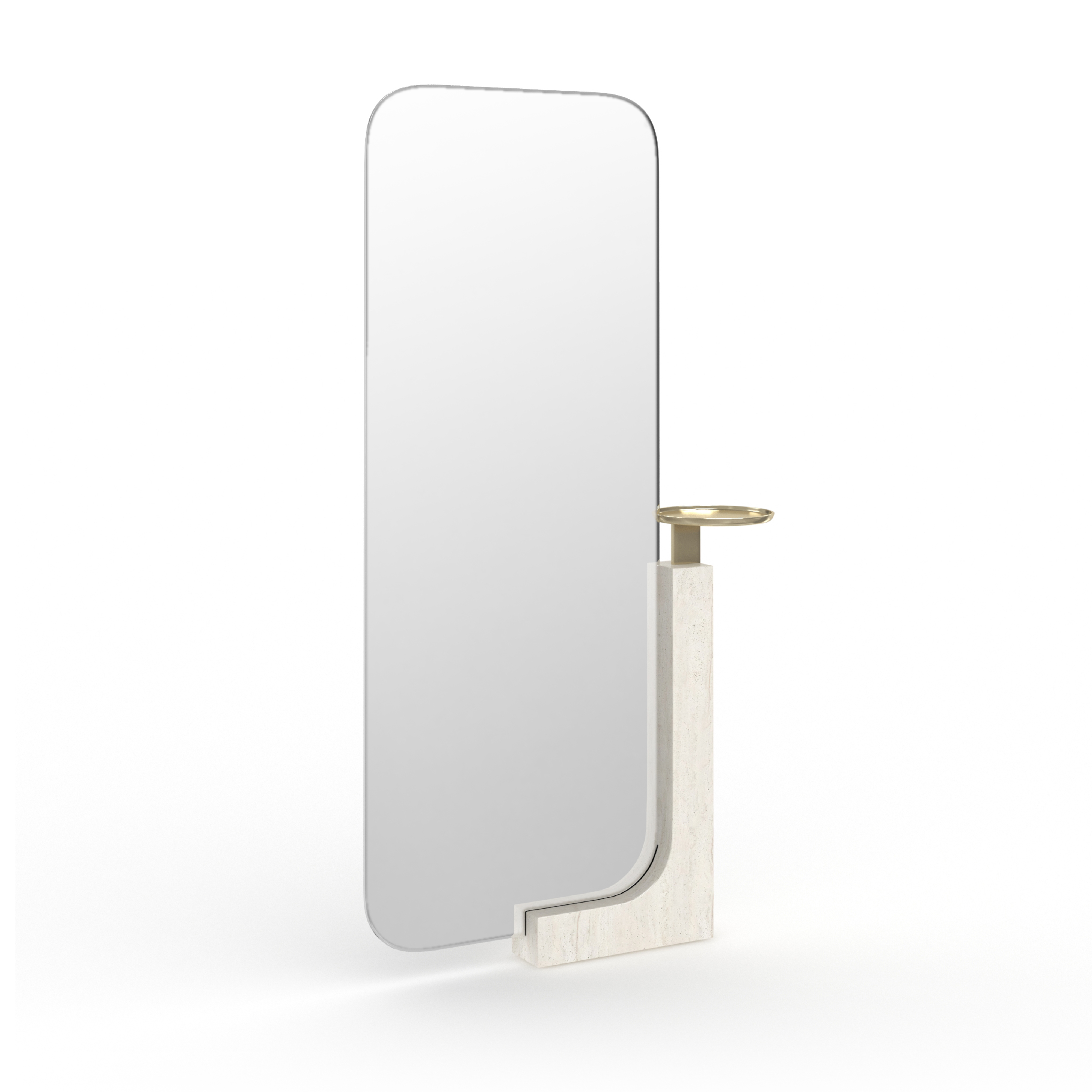 Overlap Floor Mirror Light