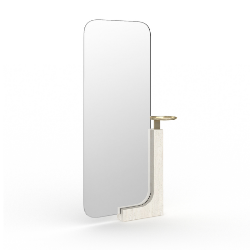 Overlap Floor Mirror Light