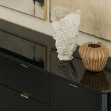 detail of Overlap Sideboard Dark