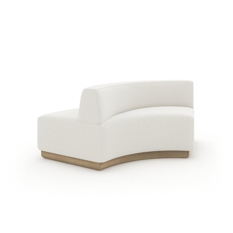 Crescent Armless Loveseat