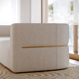 detail of Rhythm Laf Corner Ivory