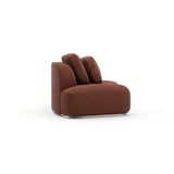 Sasso Laf Curved Armless Loveseat - Saff - 2nd angle