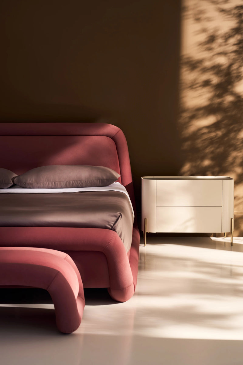 Bold King Bed - Dusty Rose