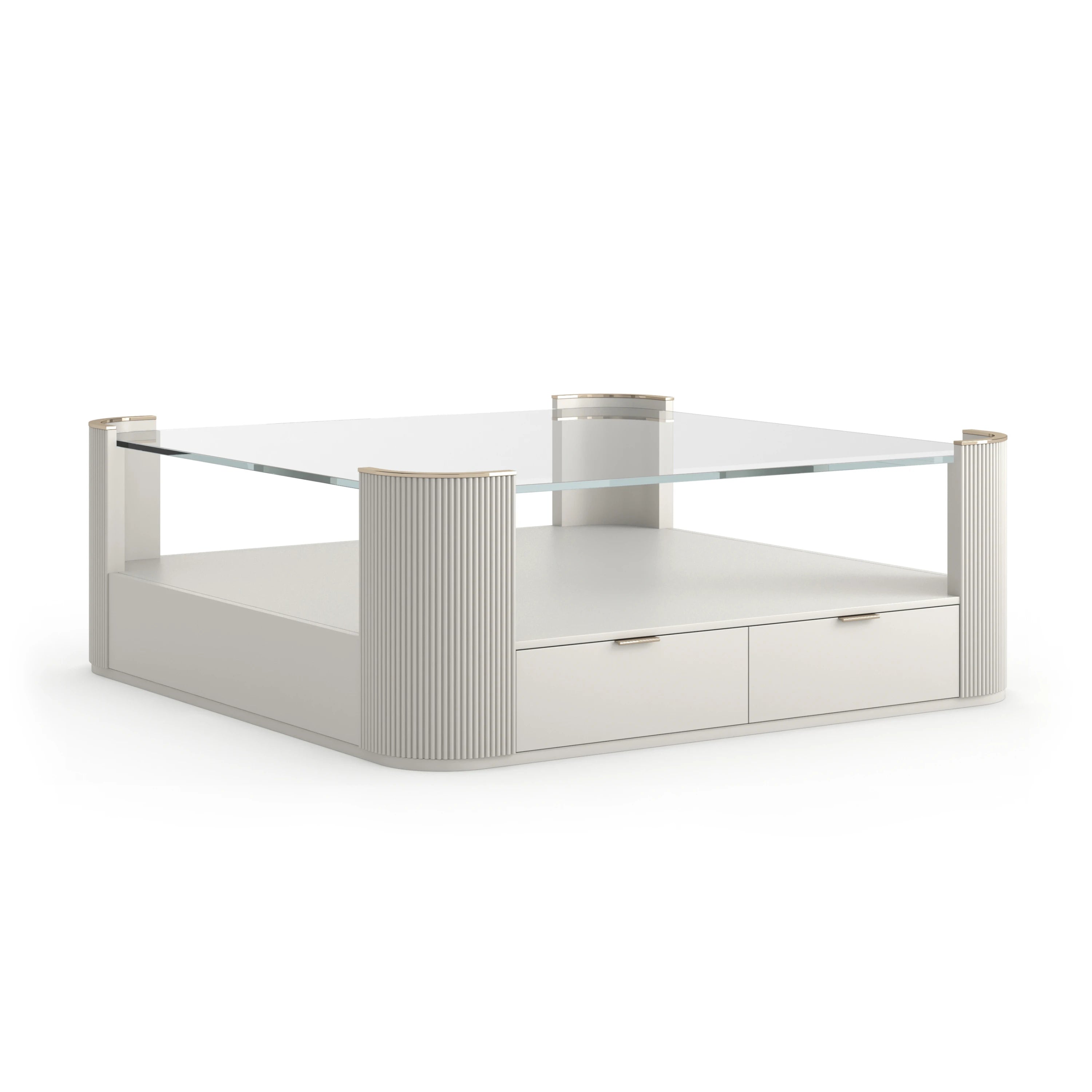 Love Square Cocktail Table - Matte Pearl - main image