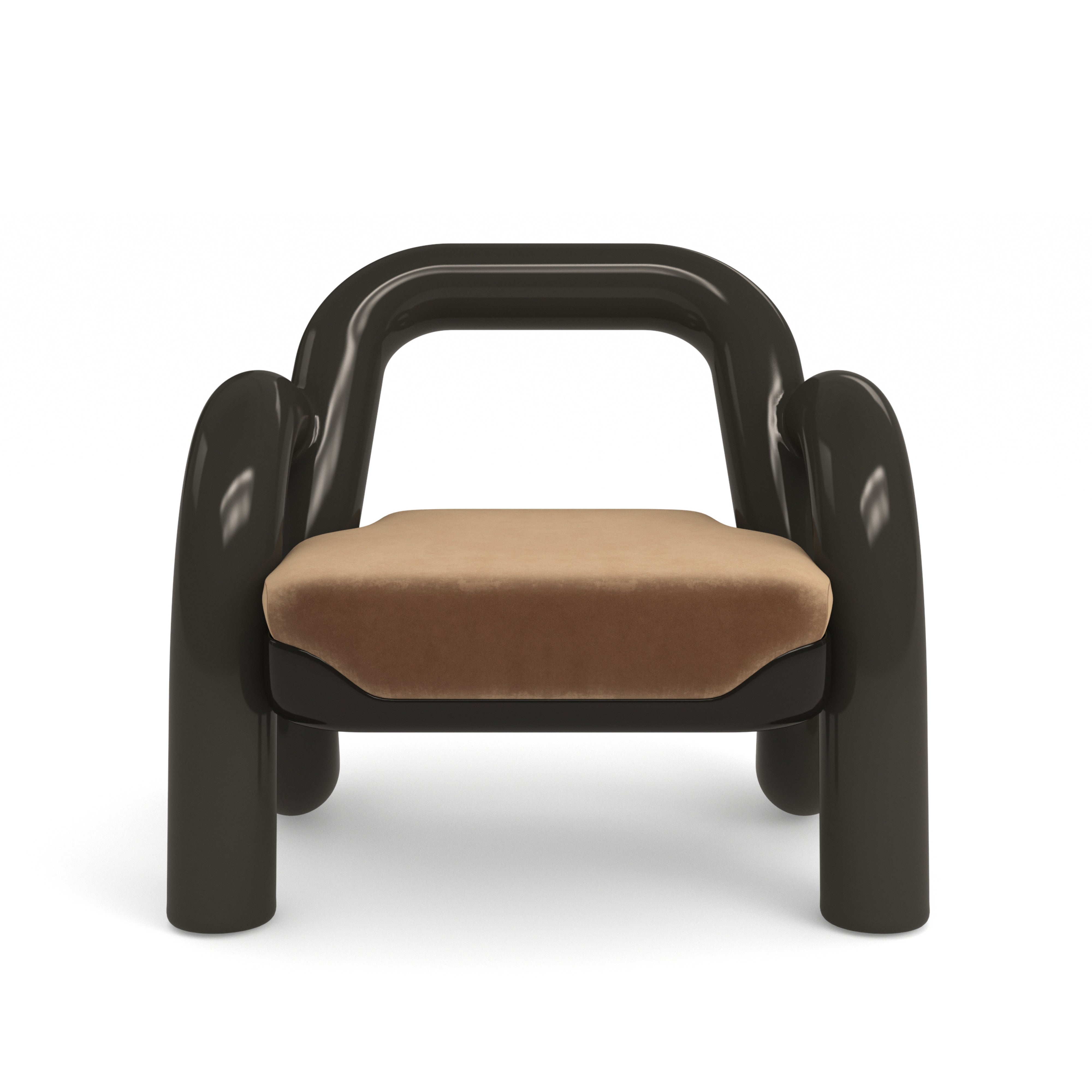 Gelee Accent Chair in Chocolate | Caracole