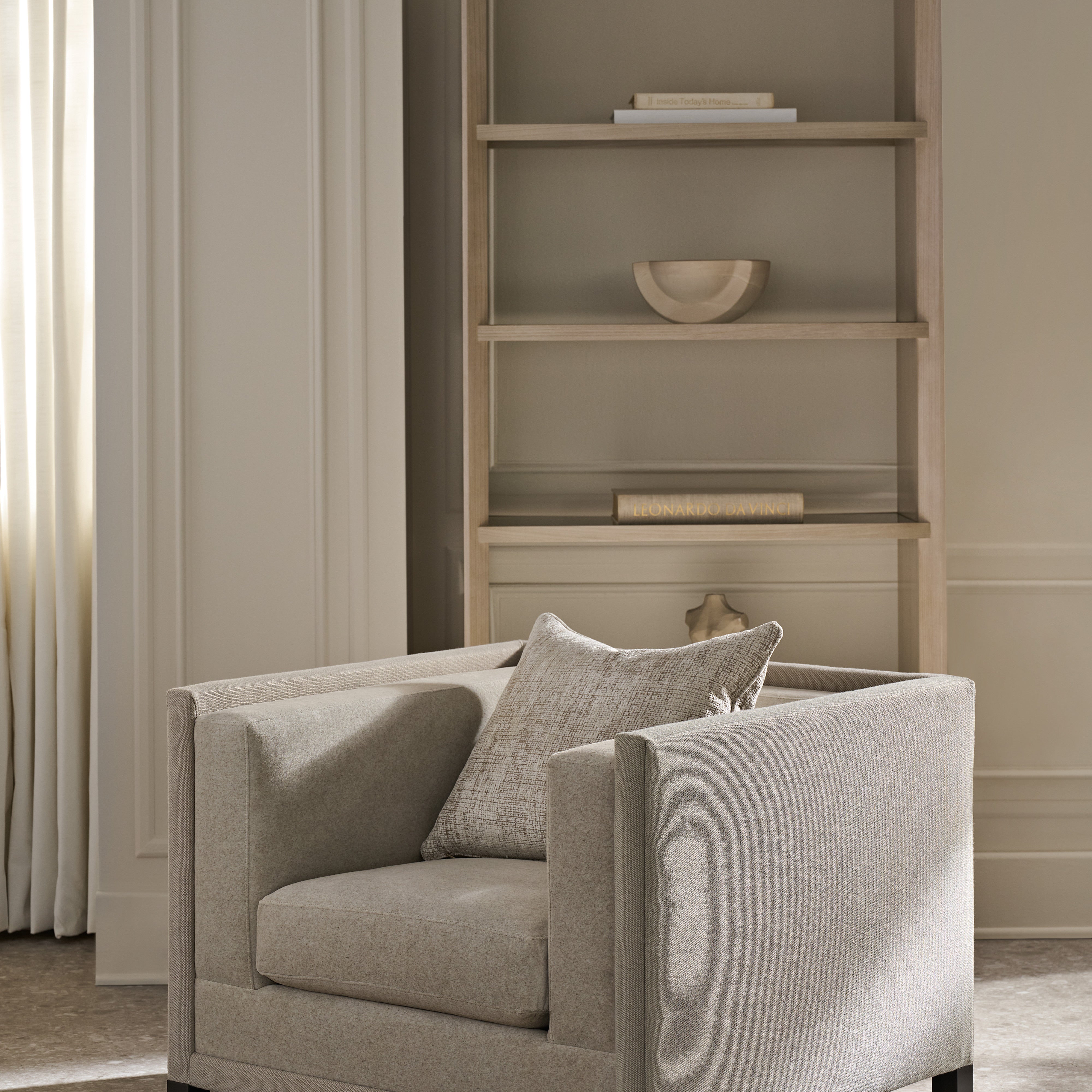 room with Tuxedo Chair