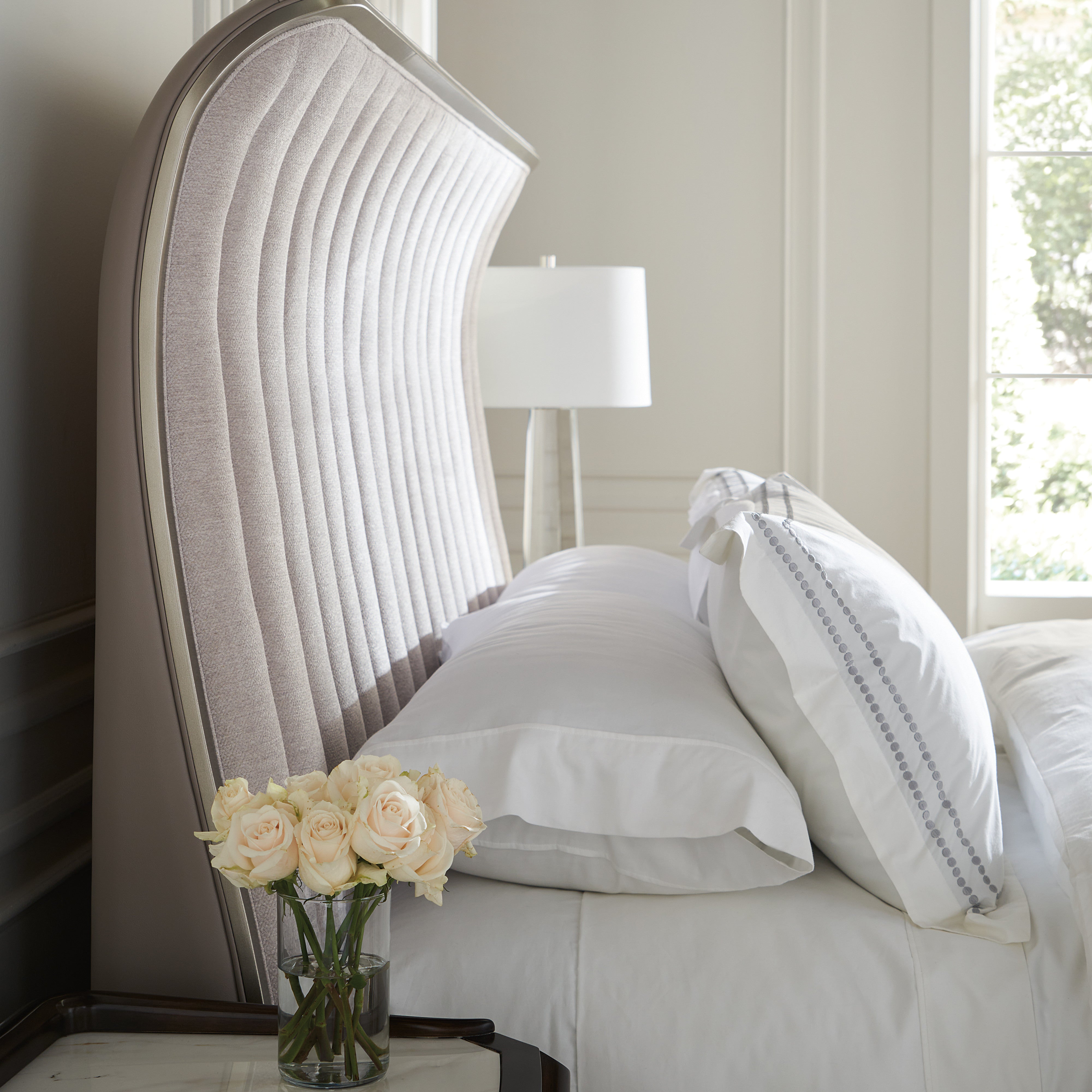 detail of The Oxford Uph King Bed