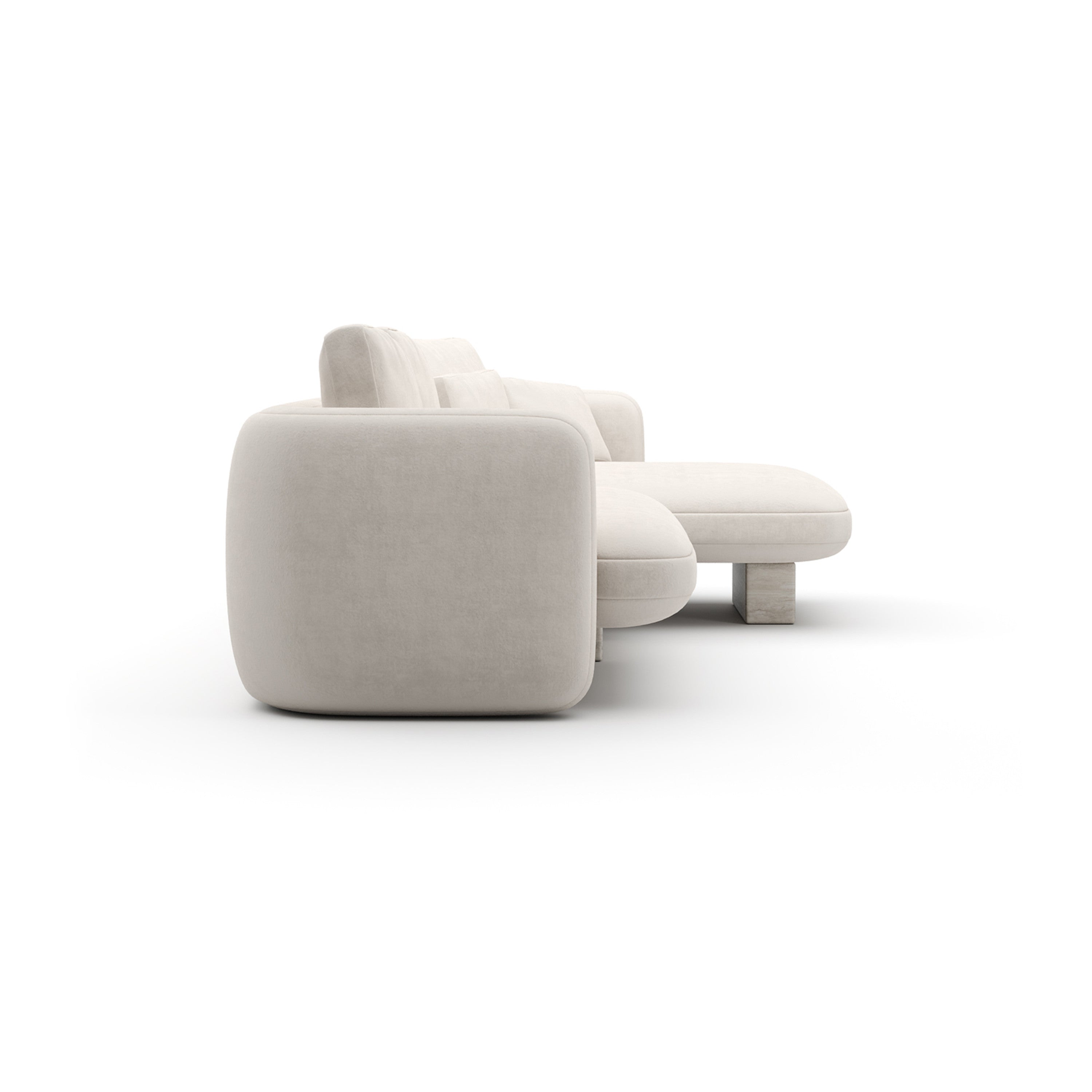 *Overlap Right Chaise Sec Small Ecru - 2nd angle