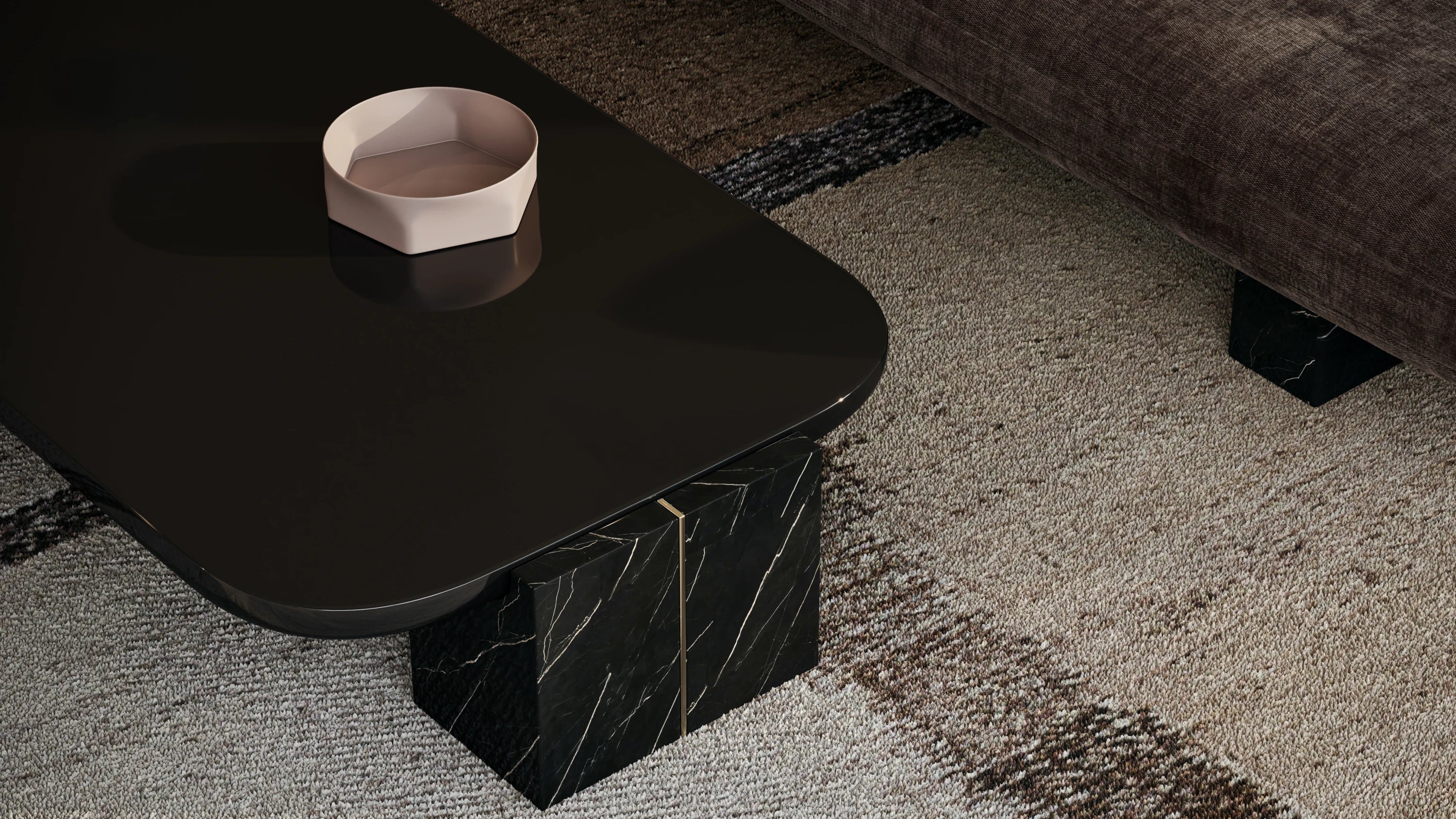 Overlap Rec Cocktail Table Dark - detail 3.0