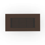 *Pinstripe Dark Slatted Dining Table - 4th angle