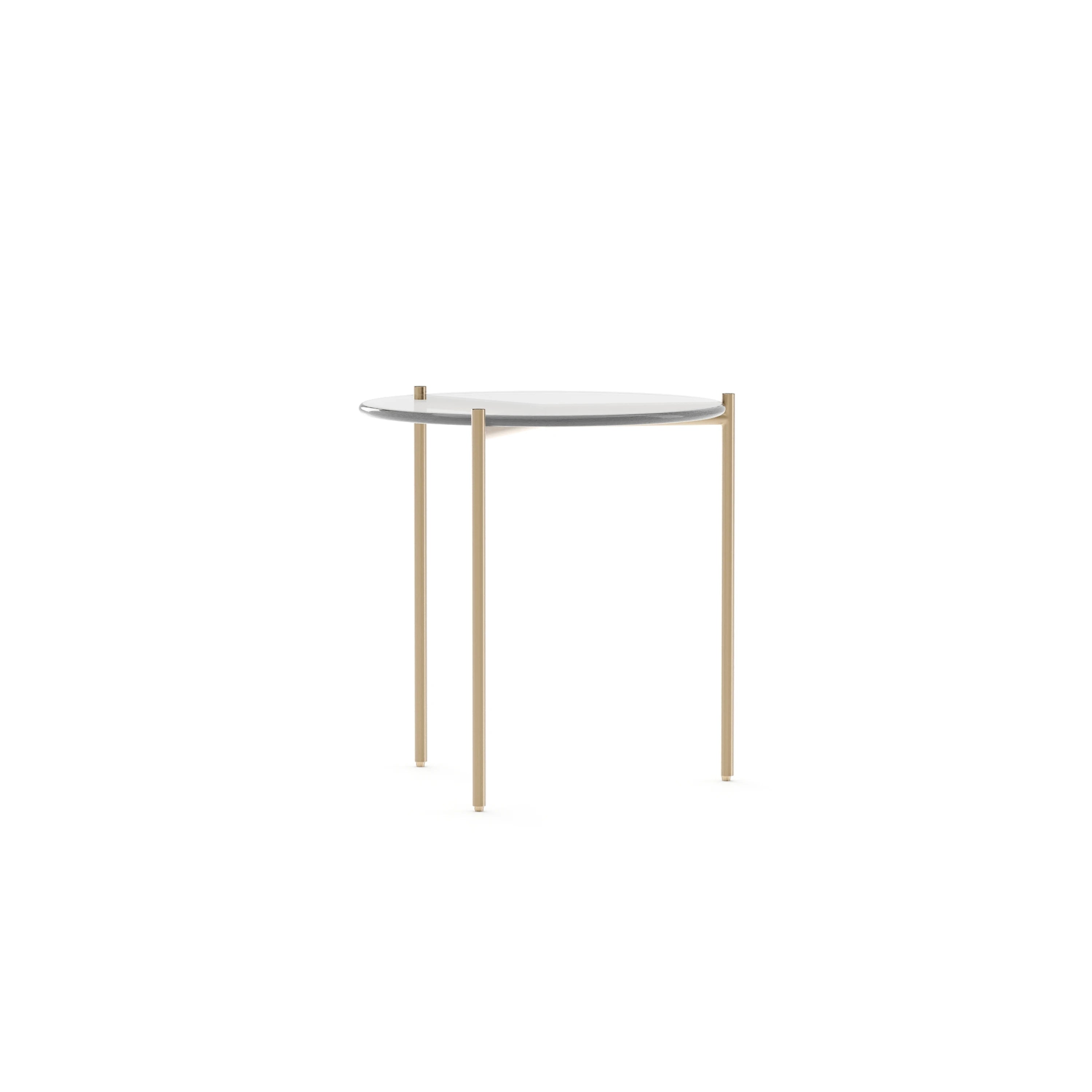 Demli Clear Glass Side Table - primary image