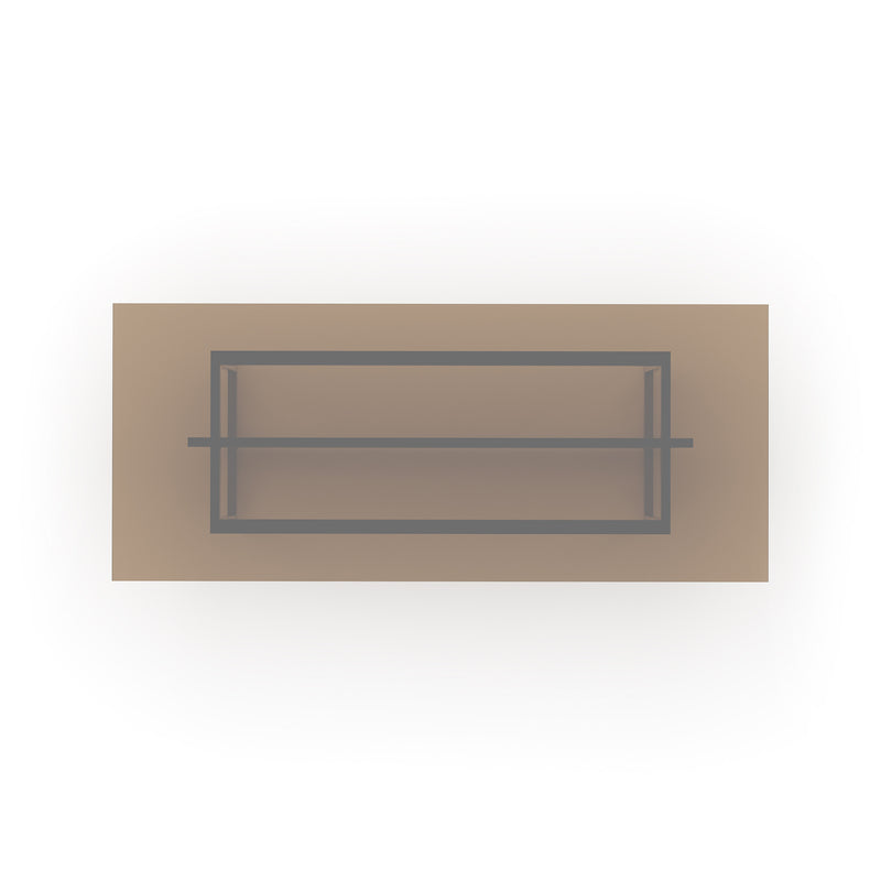 84X44 Smoked Bronze Glass Top