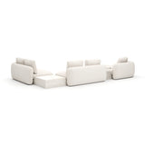 Overlap 5Pc Right Sectional Ecru - 3rd angle