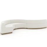 Crescent Armless Loveseat in room - angle 1