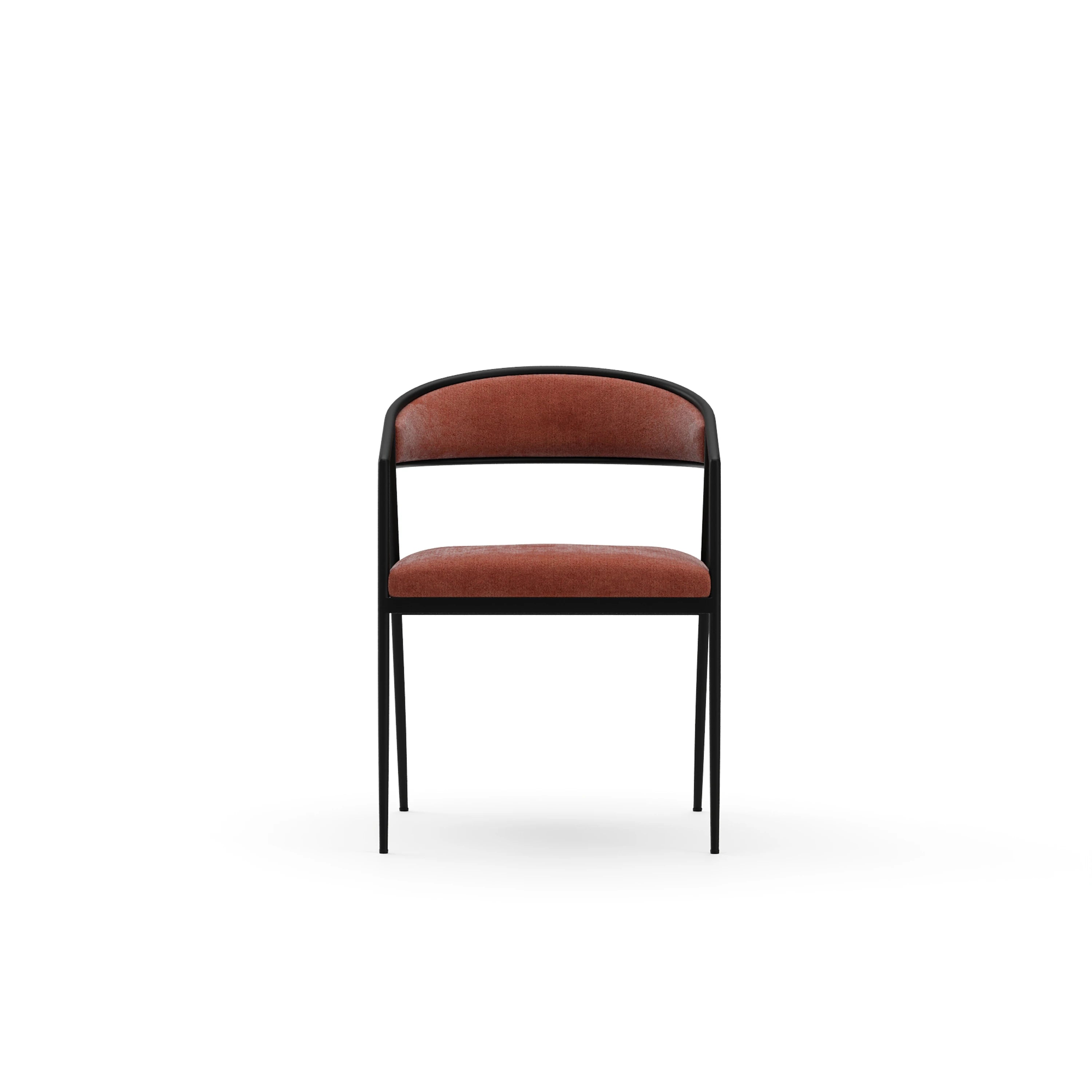 Dario Chocolate Arm Chair - Rouge - primary image