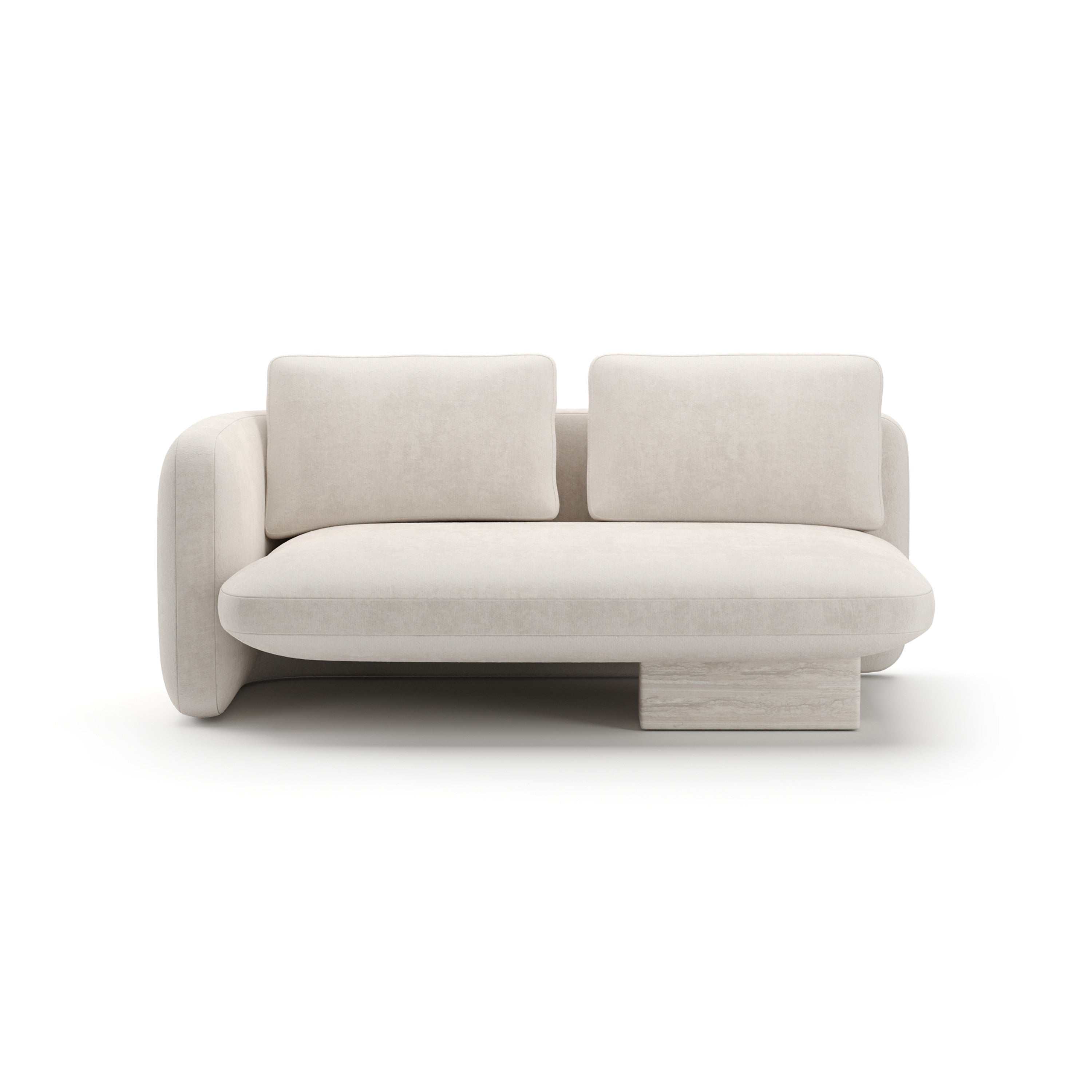 Overlap Laf Loveseat Ecru - main image