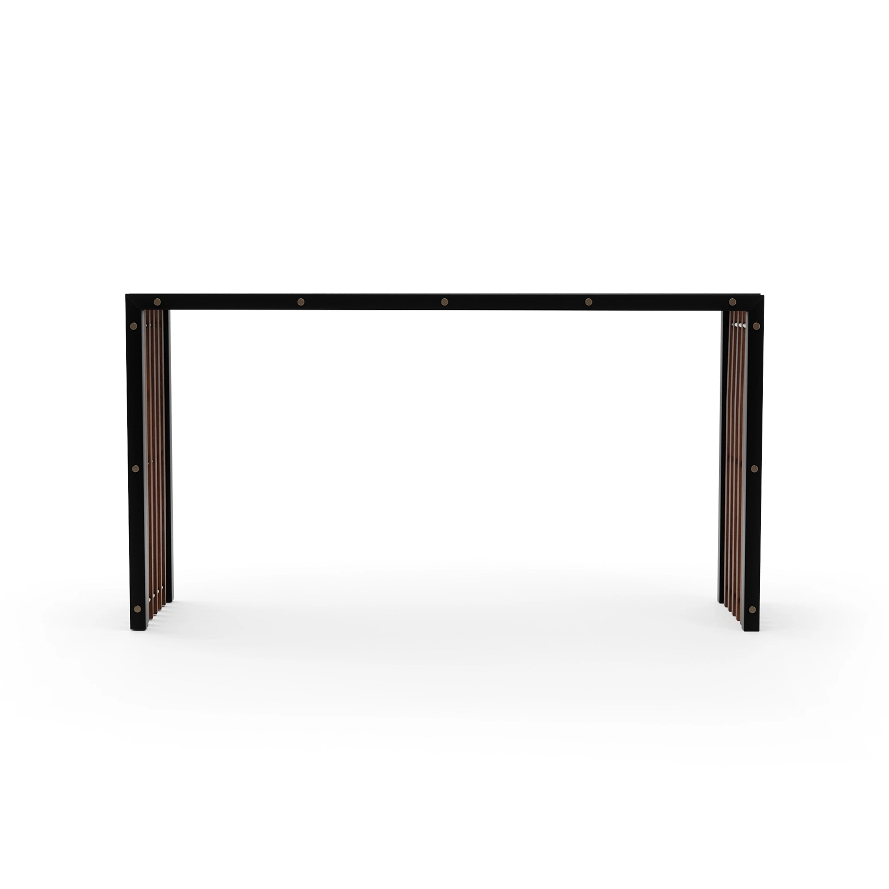 Pinstripe Dark Console Table - primary image