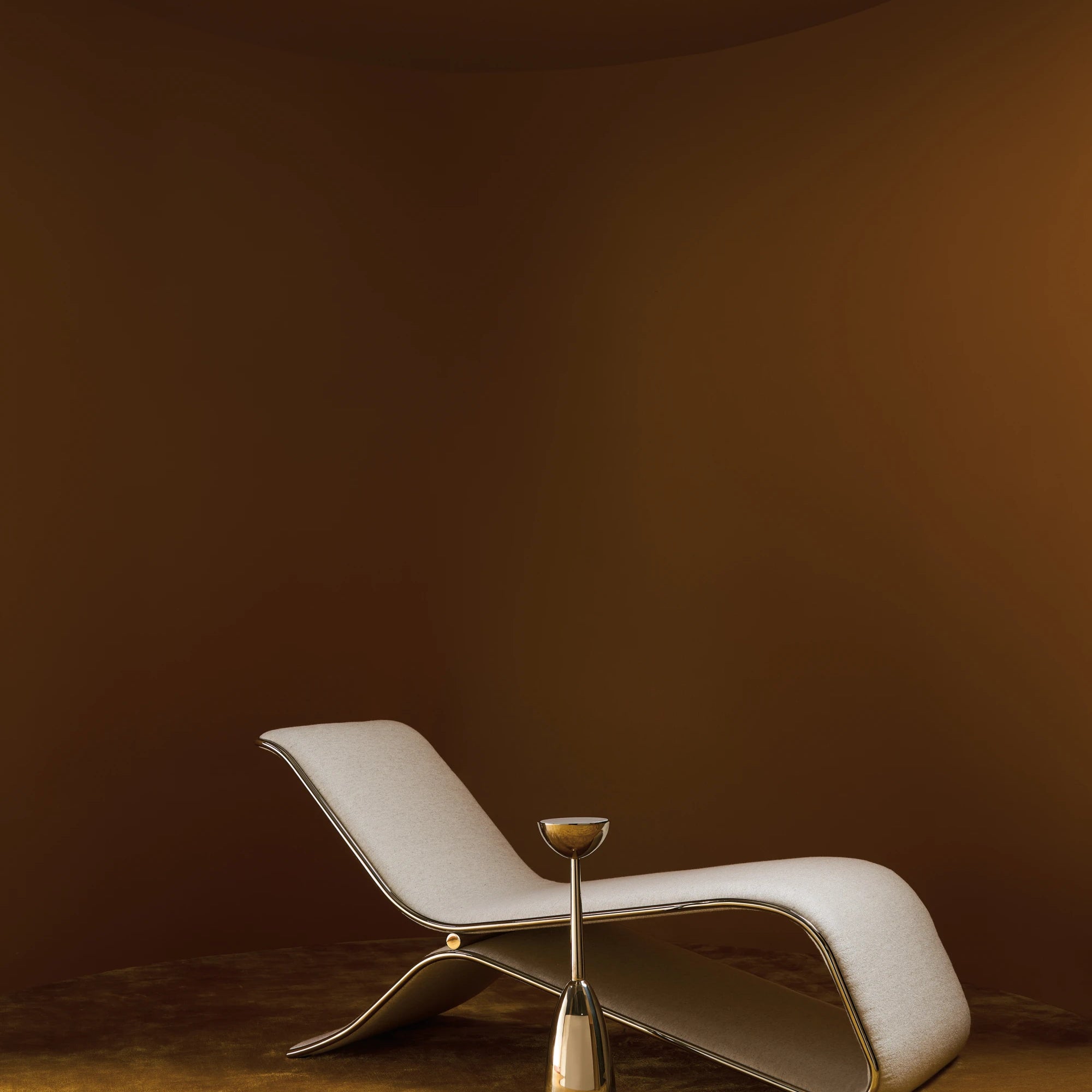 Parallax Chaise in room - angle 1