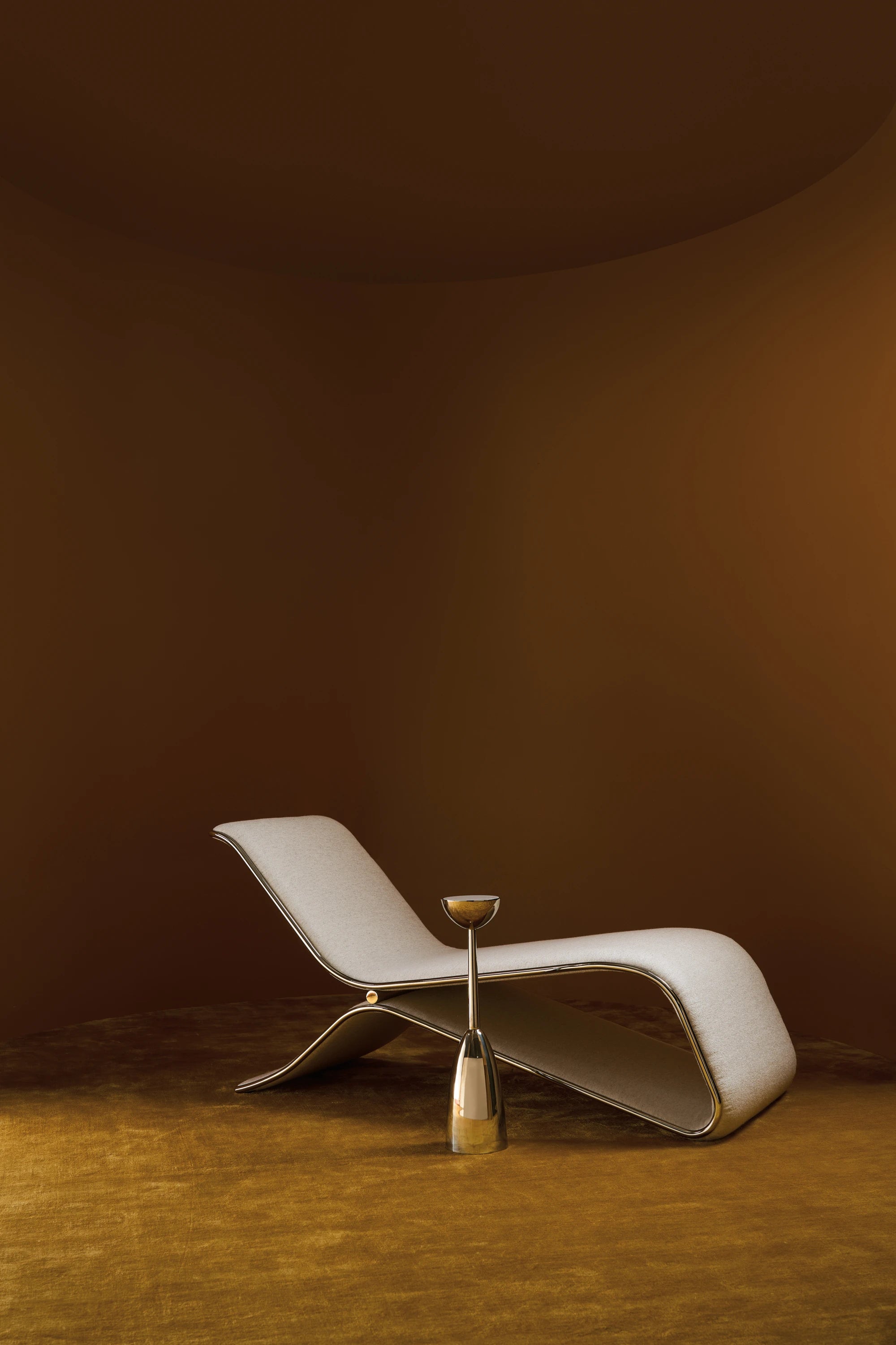 Parallax Chaise in room - angle 1