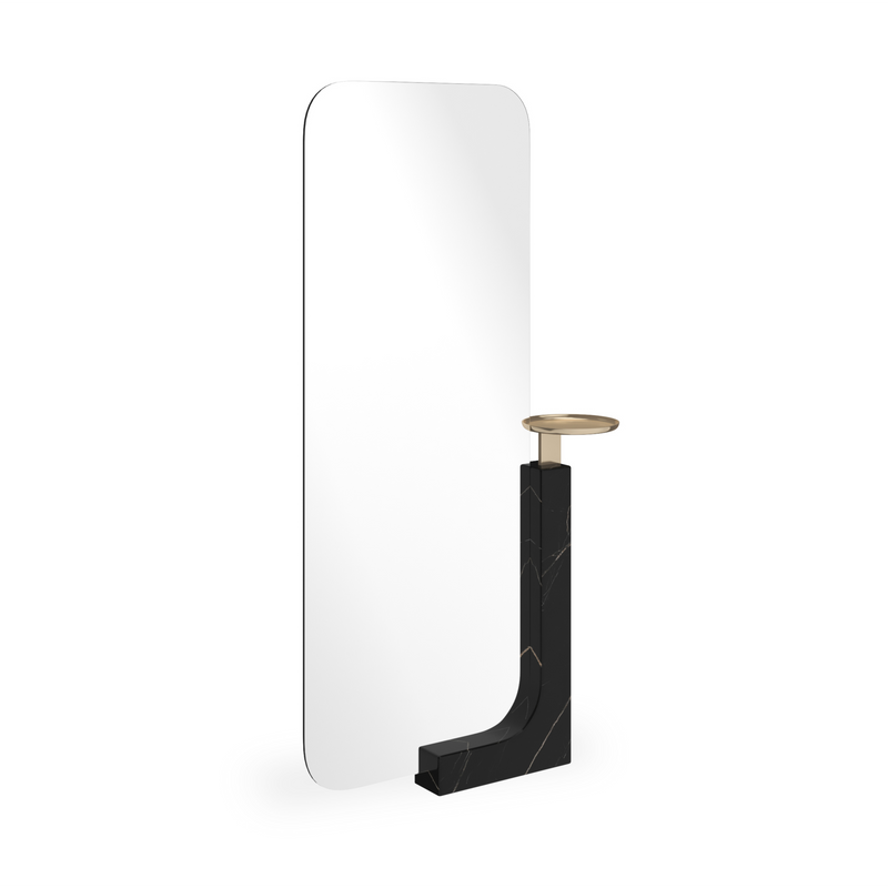 Overlap Floor Mirror Dark