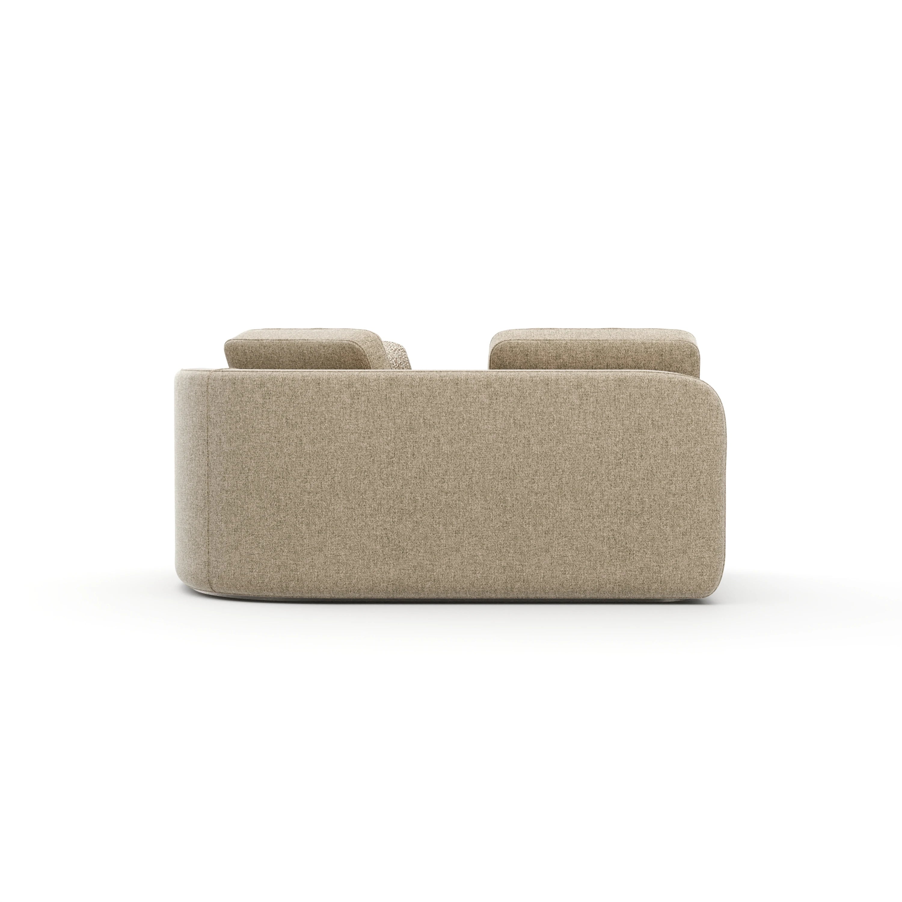 Sasso Raf Loveseat - Oatmeal - 3rd angle [data-sku='UPH-426-RL5-B']