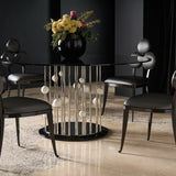 Orbit Dining Table Base in room - angle 1