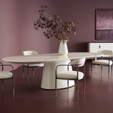 Paragon Dining Table Base - Blanc in room - angle 1
