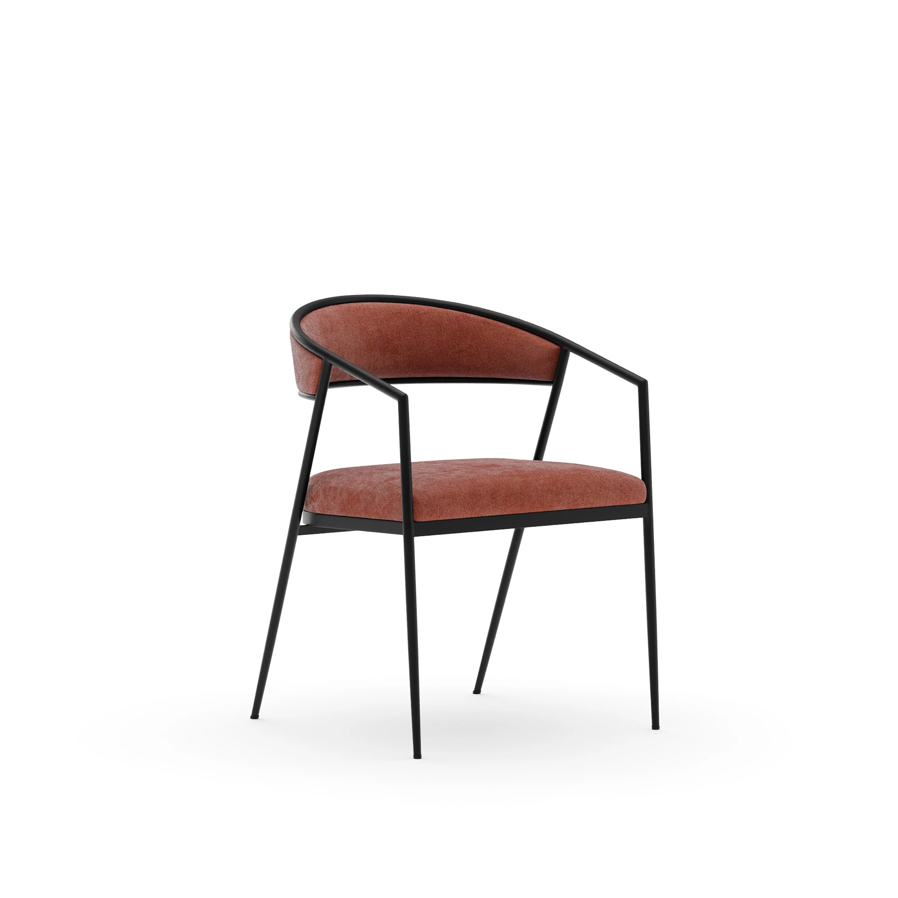 Dario Chocolate Arm Chair - Rouge - primary image