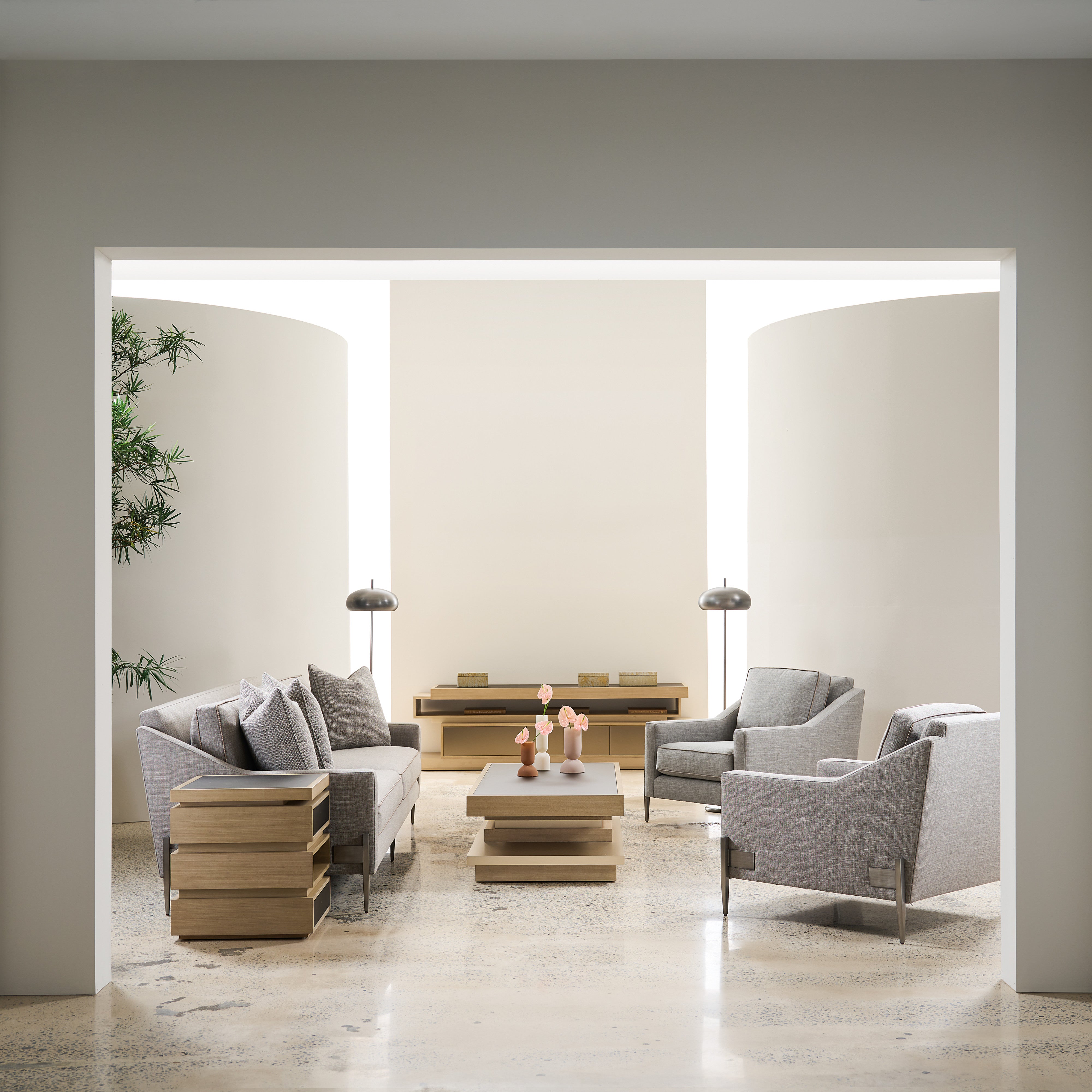 room with La Moda Cocktail Table Petite