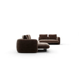 Overlap 5Pc Right Sectional Dark Taupe - 2nd angle [data-sku='UPH-425V-SEC31-A']
