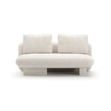 Overlap Armless Loveseat Ecru - main image