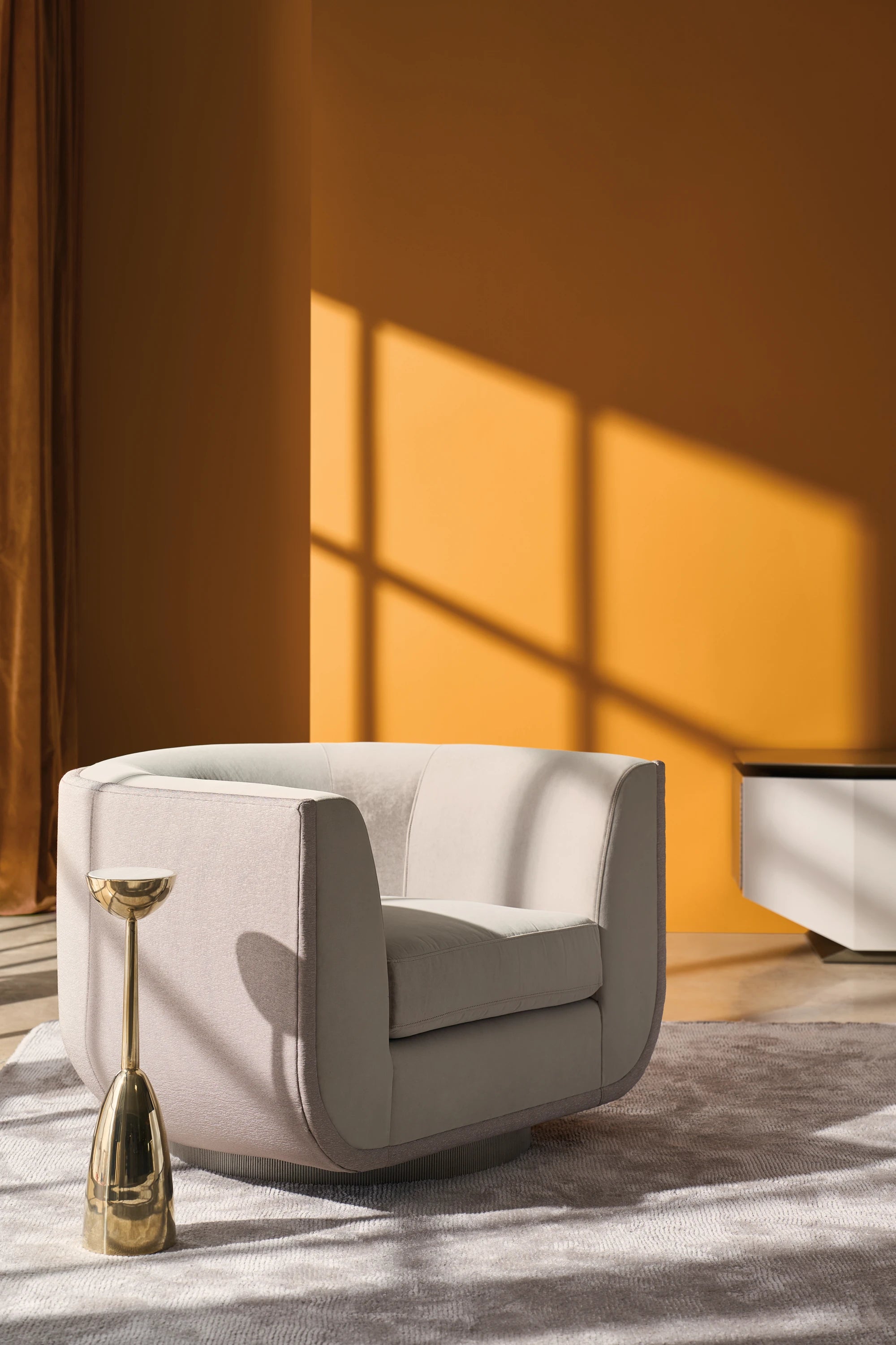 Clipper Chair in room - angle 1