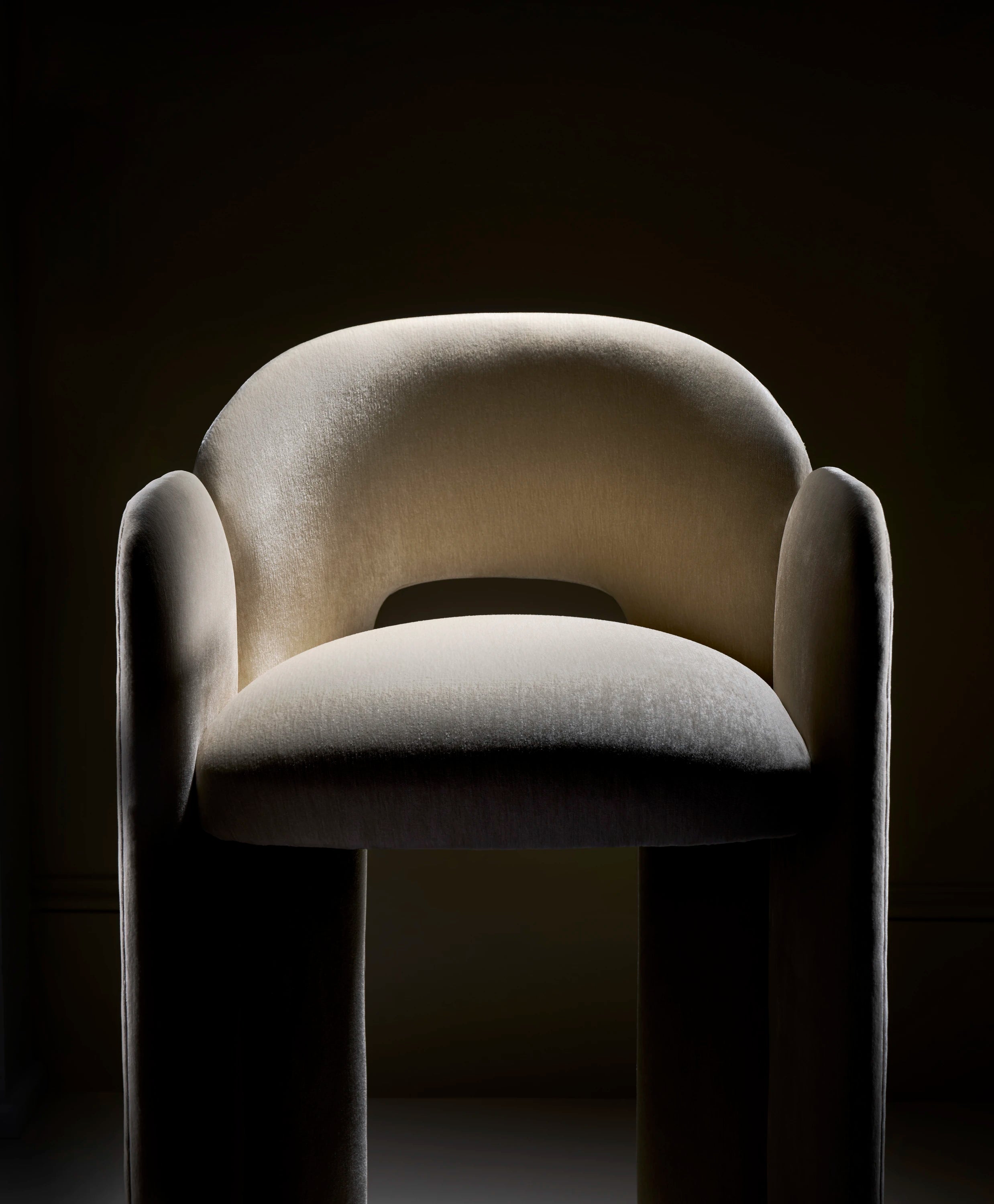 Overlap Bar Stool Ivory - detail 2.0